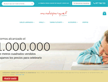 Tablet Screenshot of mundoparquet.com